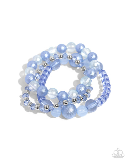 Shattered Stack - blue - Paparazzi bracelet