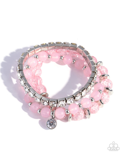 Shattered Style - pink - Paparazzi bracelet