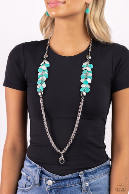 Shell Sensation - green - Paparazzi LANYARD necklace