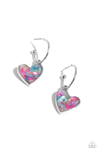 Shell Signal - pink - Paparazzi earrings