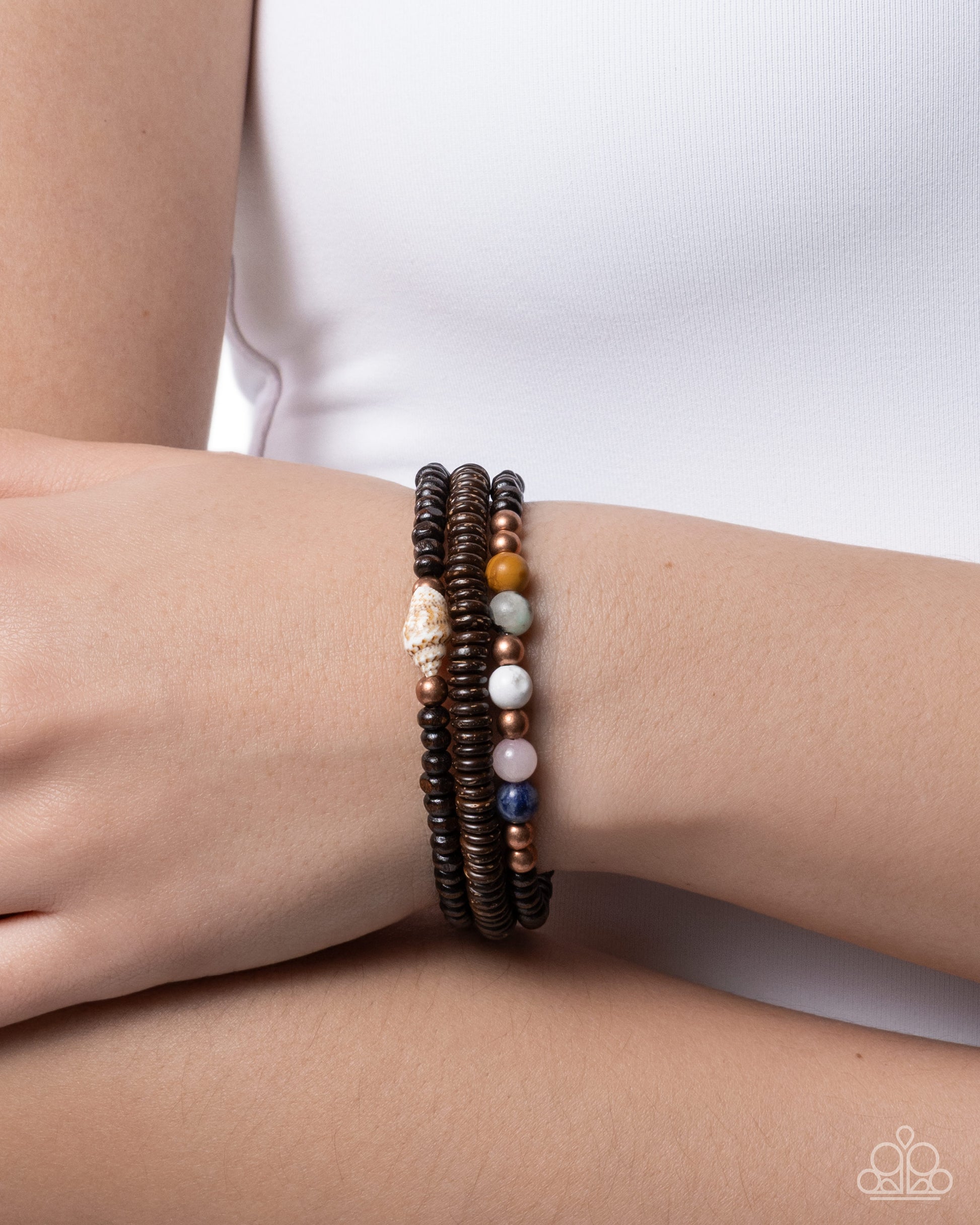 Shell Specialty - copper - Paparazzi bracelet