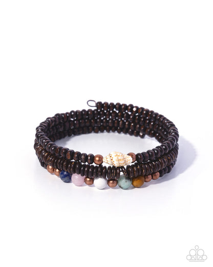 Shell Specialty - copper - Paparazzi bracelet