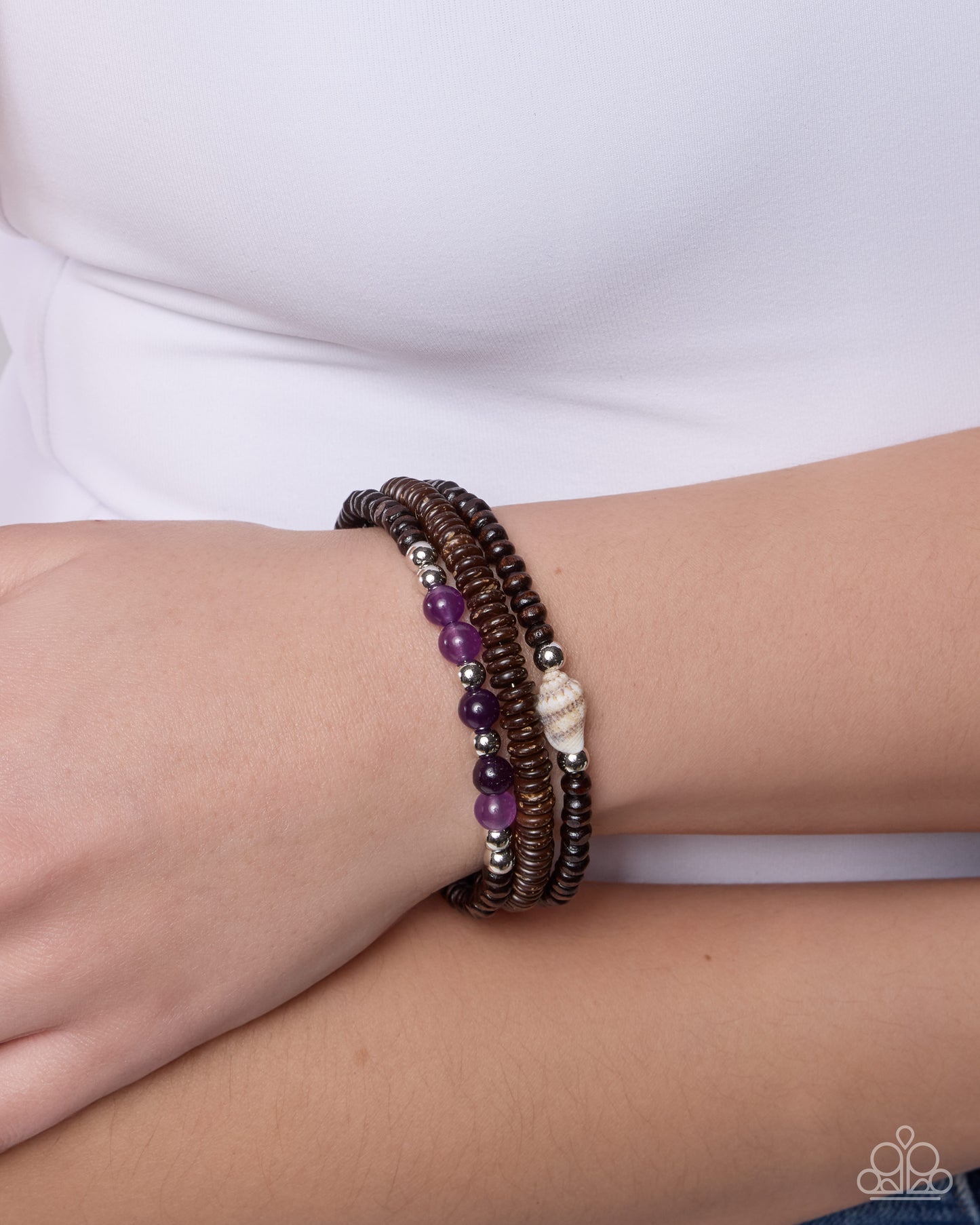Shell Specialty - purple - Paparazzi bracelet