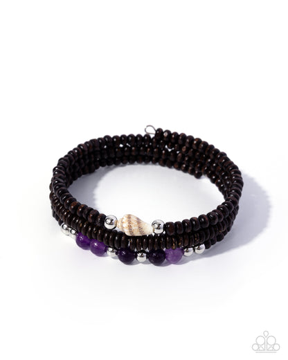 Shell Specialty - purple - Paparazzi bracelet