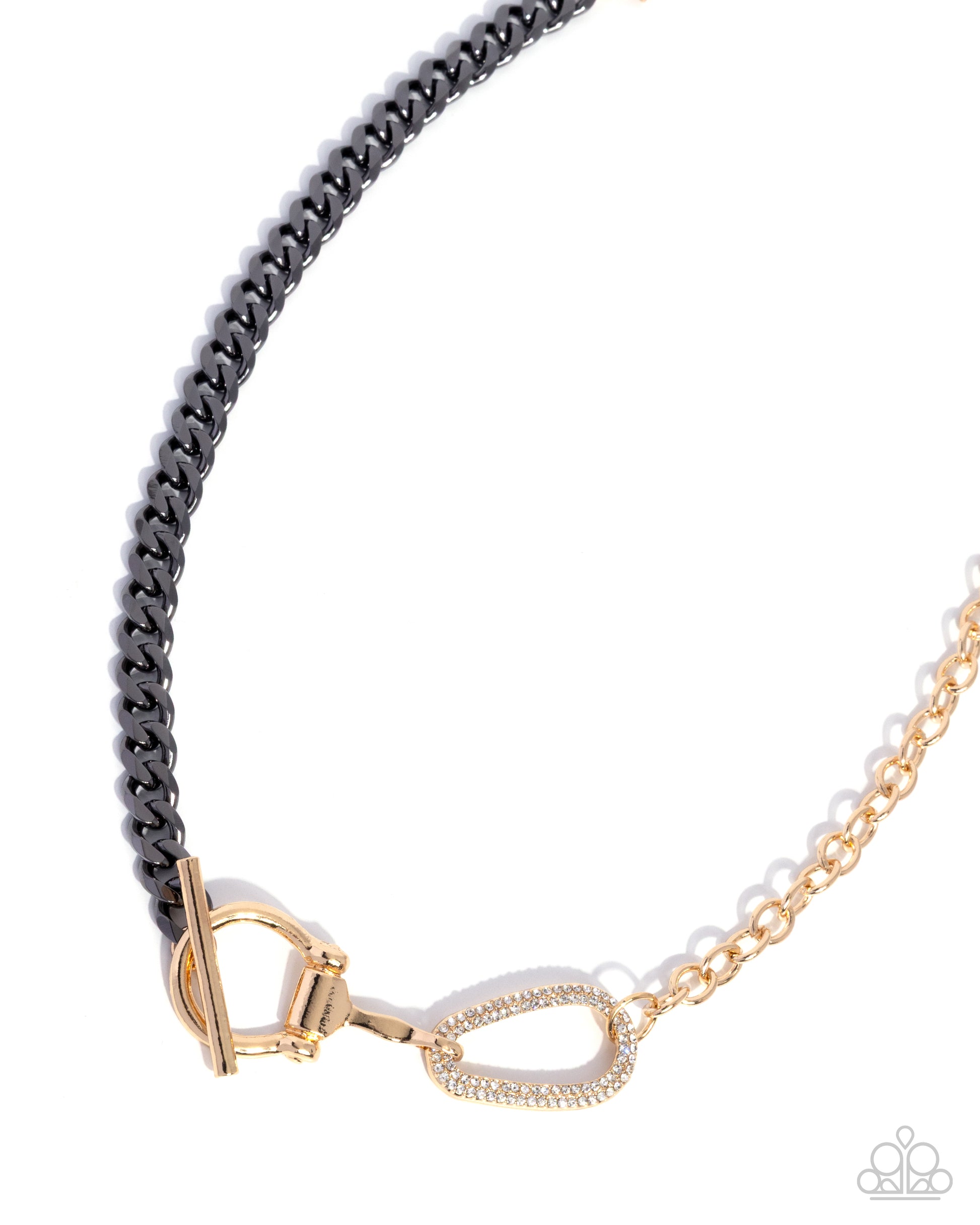 Shifting Sass - black - Paparazzi necklace