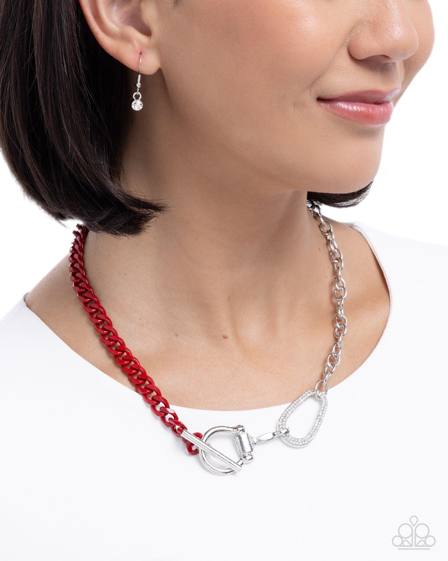 Shifting Sass - red - Paparazzi necklace