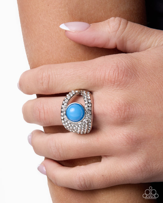 Shimmer Session - blue - Paparazzi ring