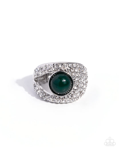 Shimmer Session - green - Paparazzi ring