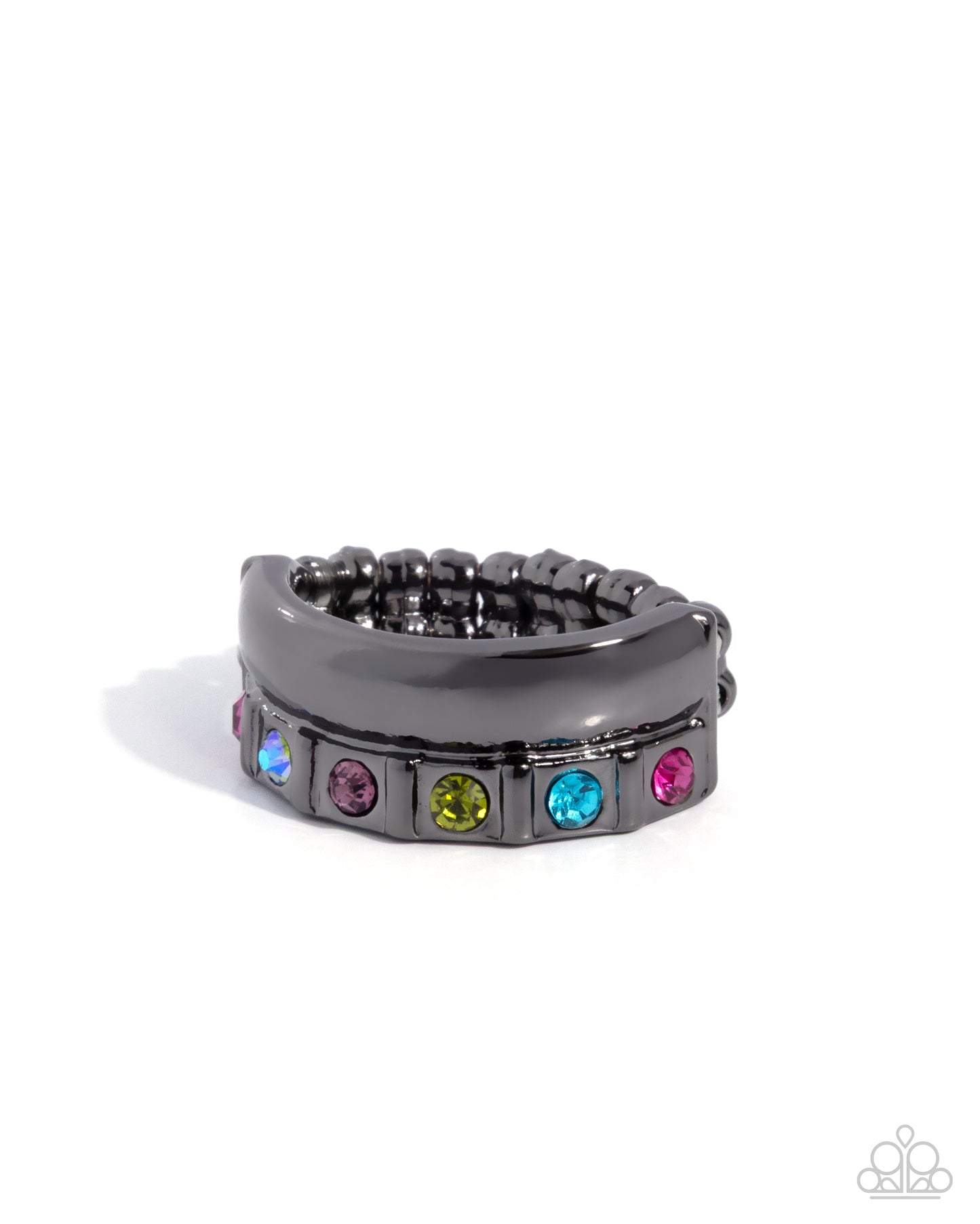 Shimmer Squared - black - Paparazzi ring