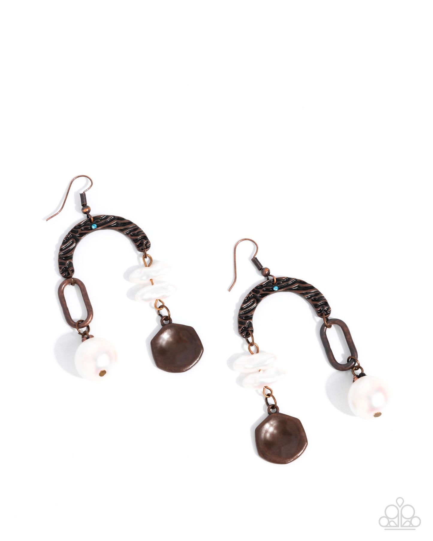 Shimmer Suggestion - copper - Paparazzi earrings