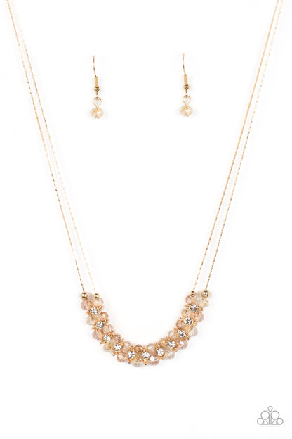 Shimmering High Society - brown - Paparazzi necklace