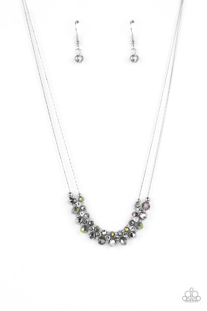 Shimmering High Society - silver - Paparazzi necklace