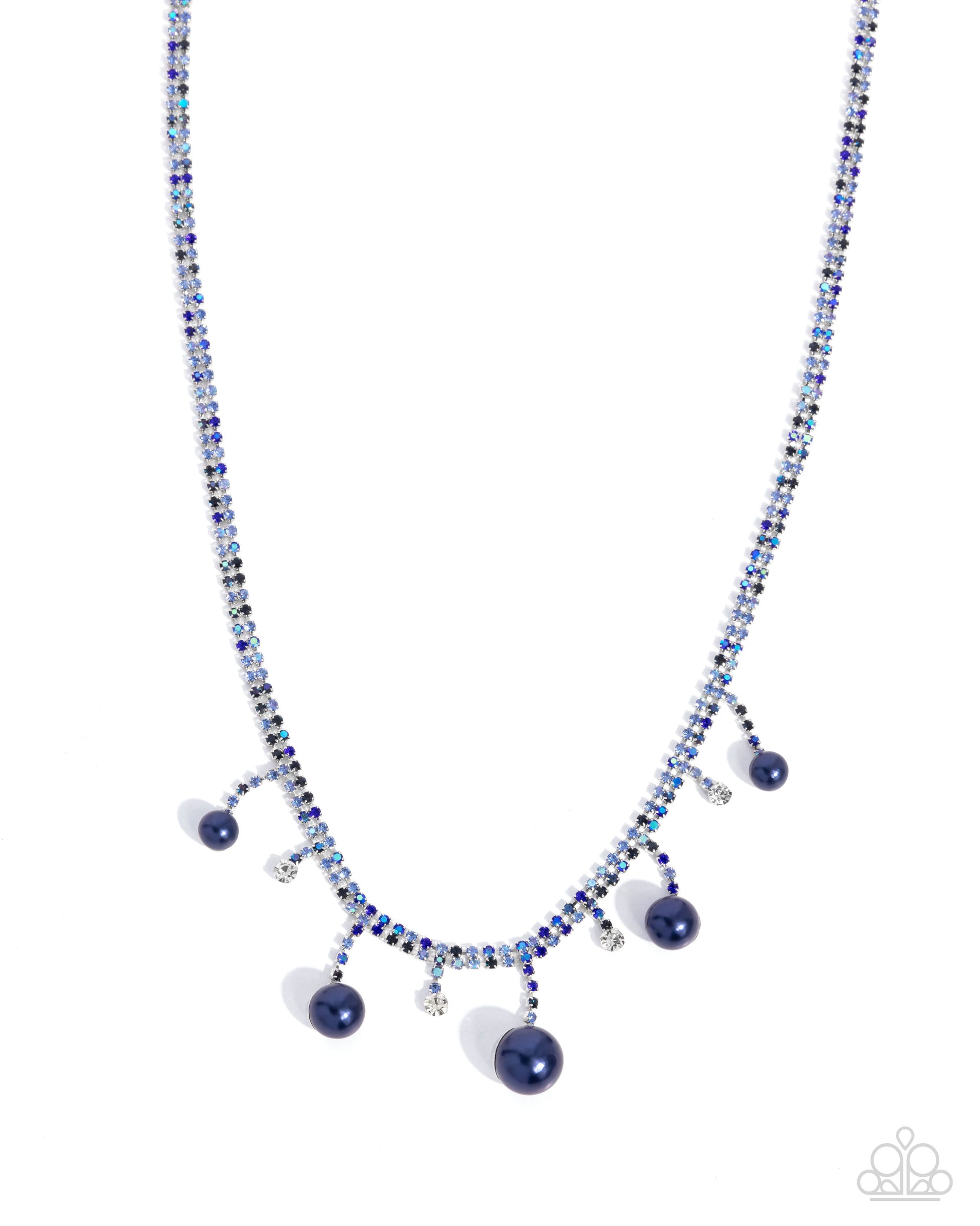 Shimmery Safeguard - blue - Paparazzi necklace