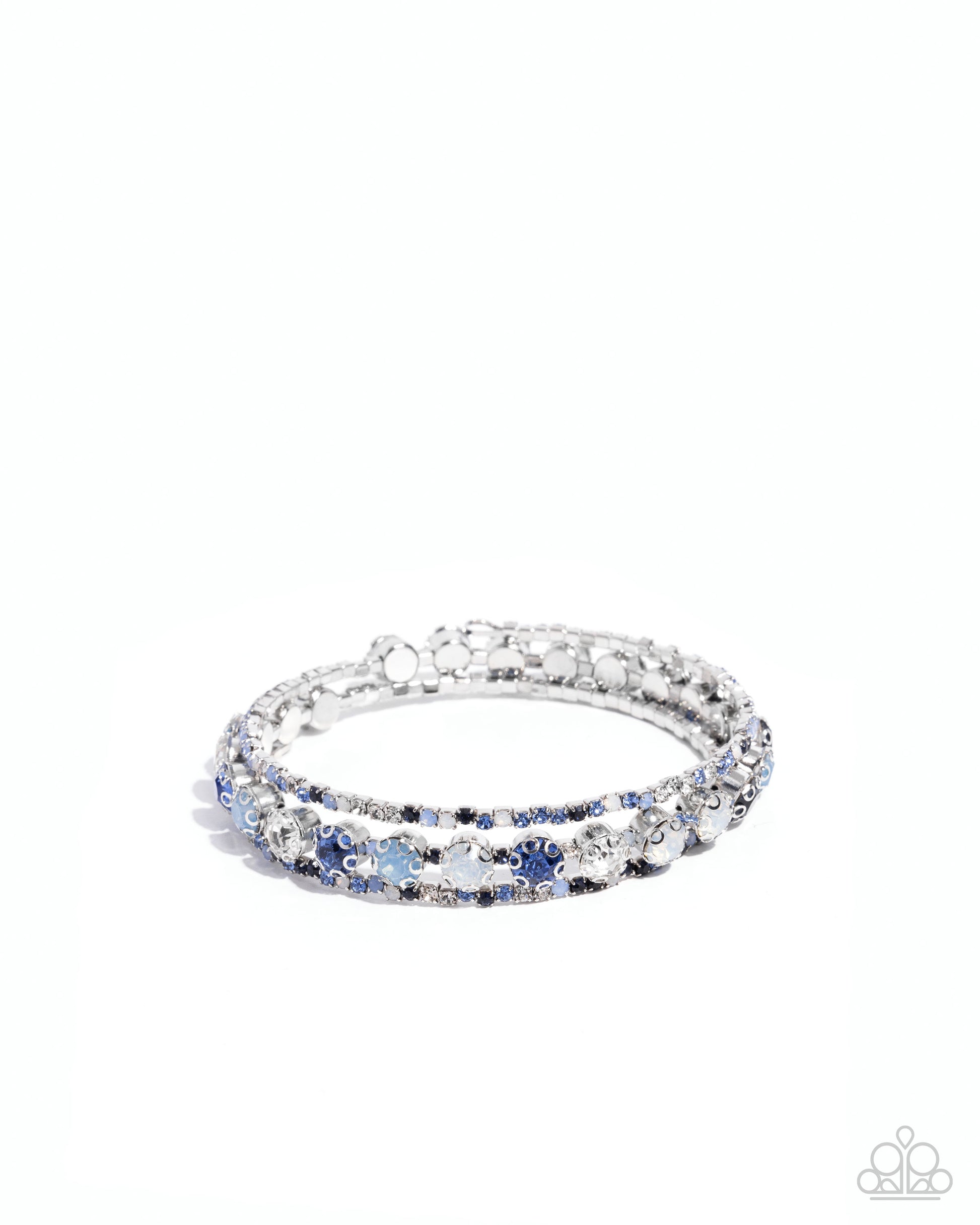 Shimmery Sample - blue - Paparazzi bracelet