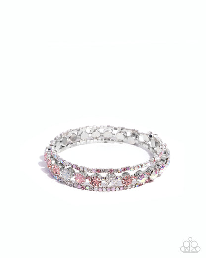 Shimmery Sample - pink - Paparazzi bracelet