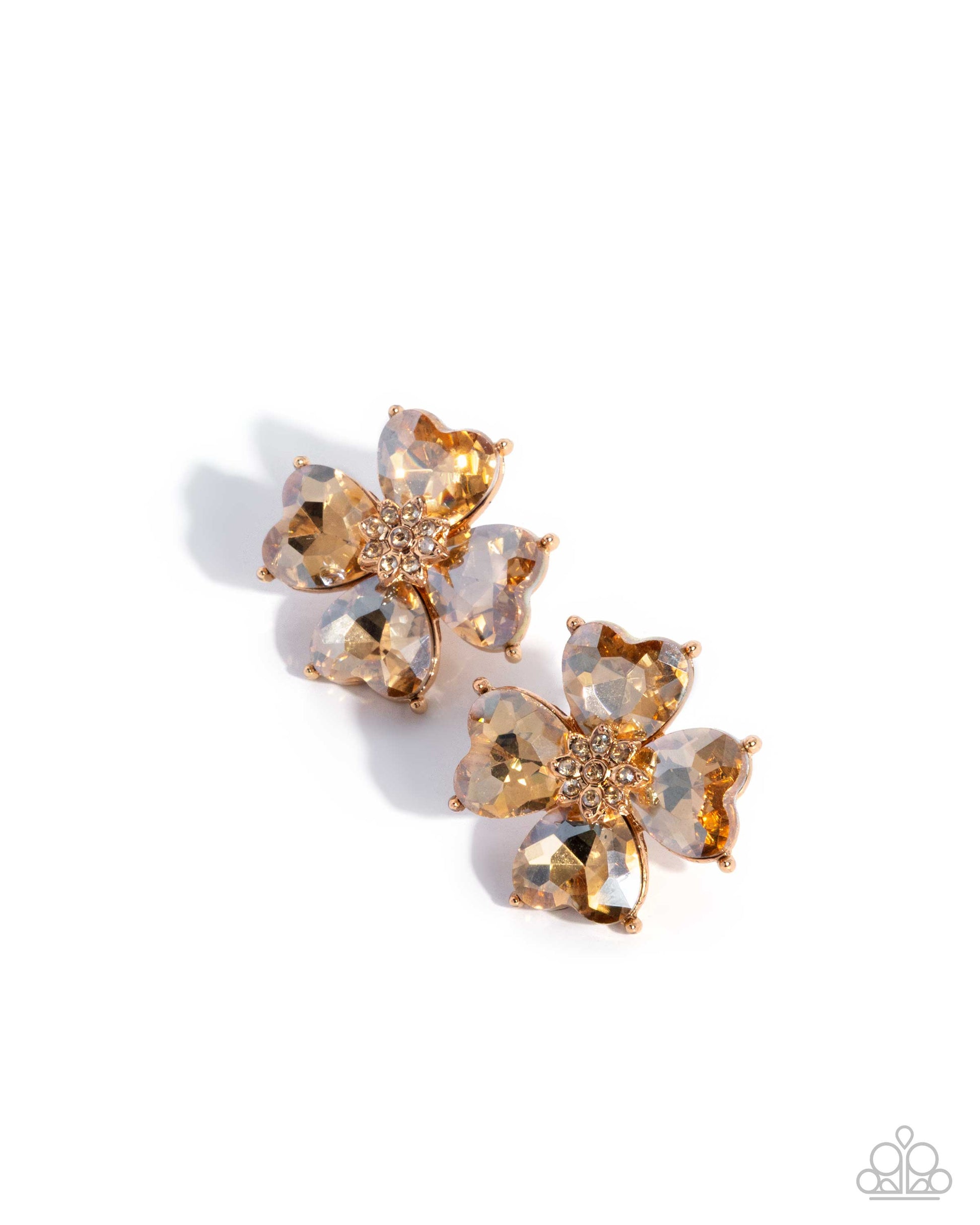 Shimmery Scale - gold - Paparazzi earrings
