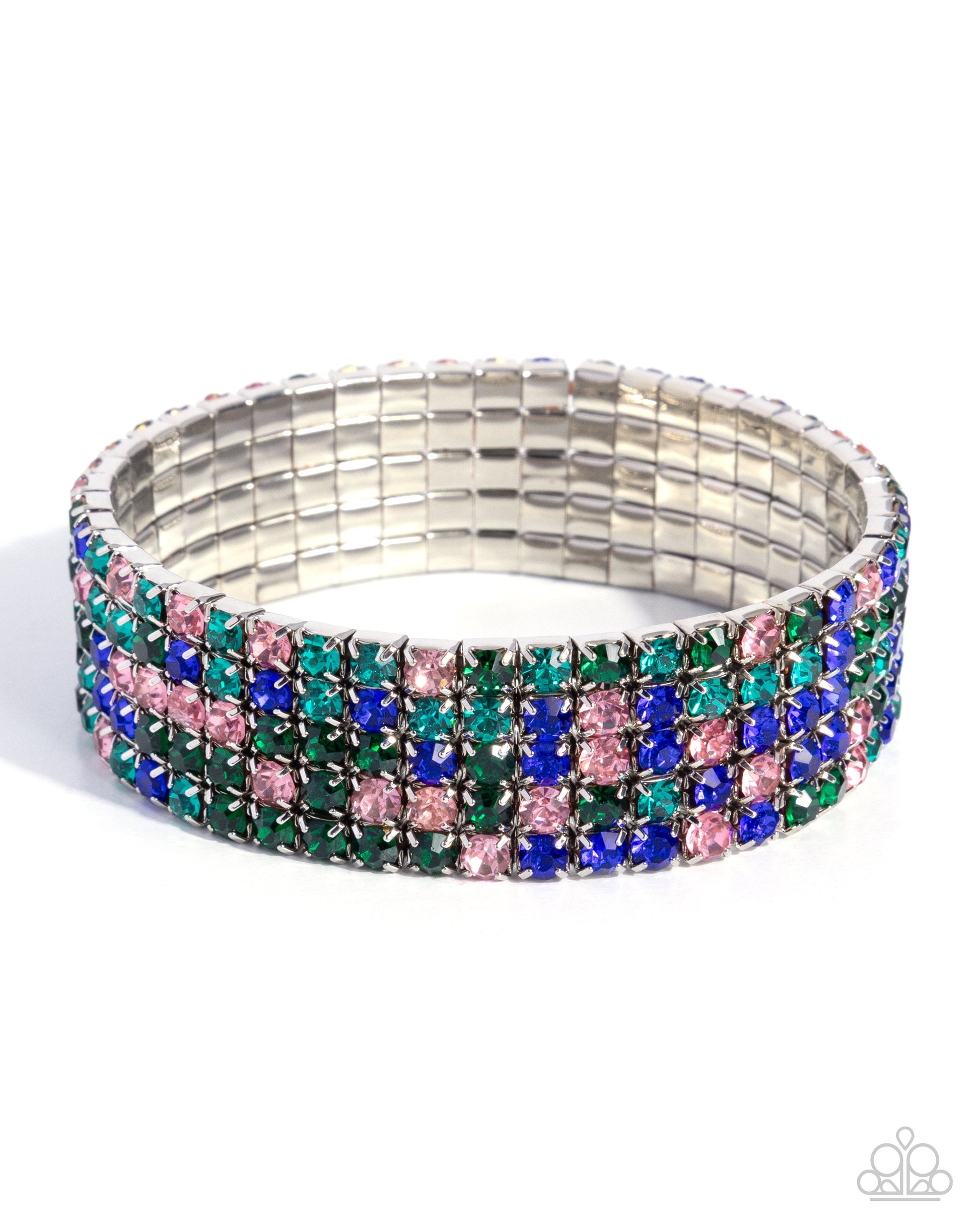 Shimmery Sequence - green - Paparazzi bracelet