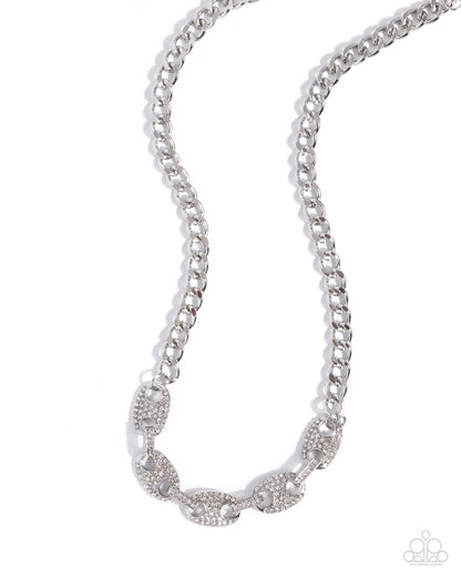 Shimmery Series - white - Paparazzi necklace