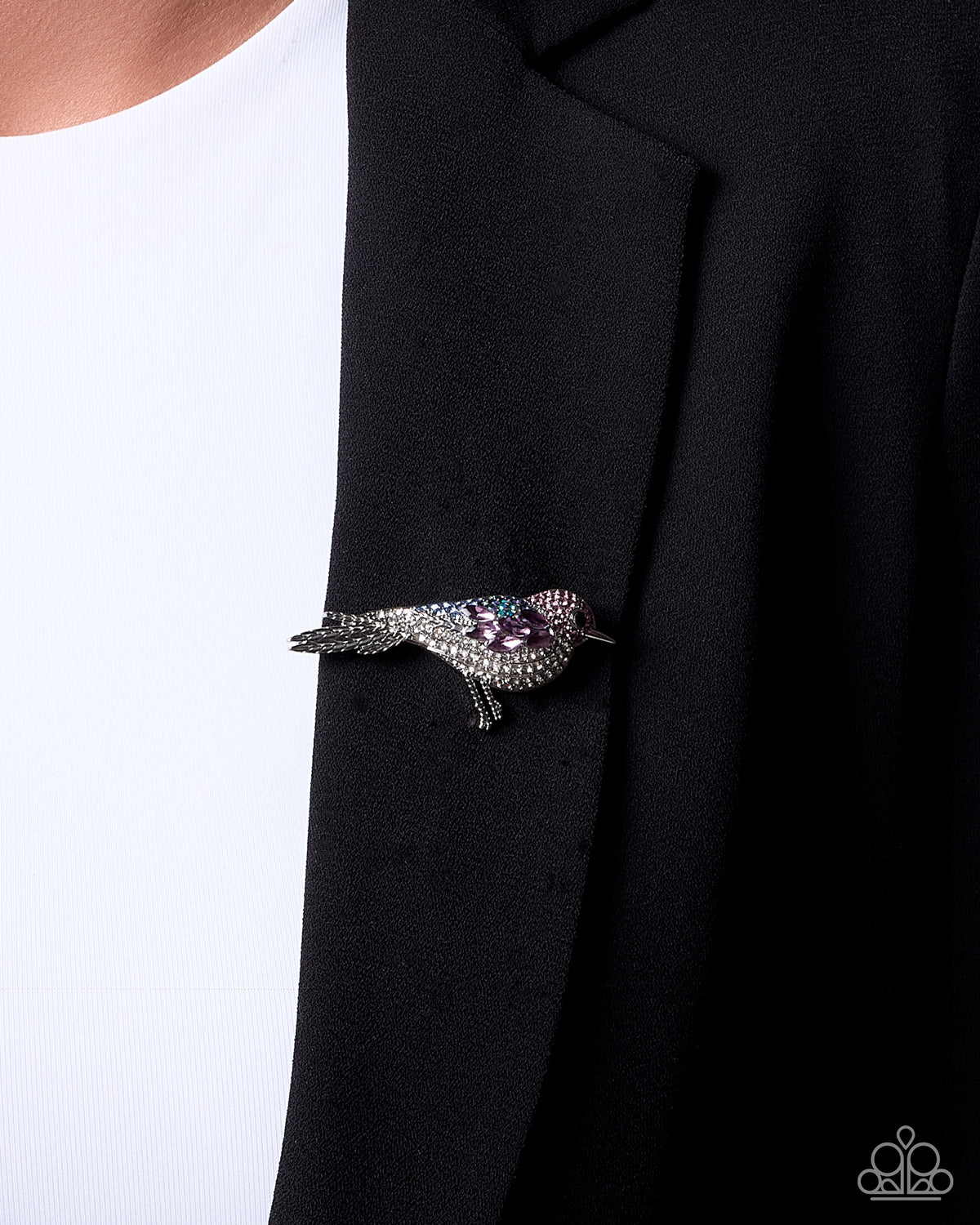 Shimmery Sparrow - multi - Paparazzi brooch
