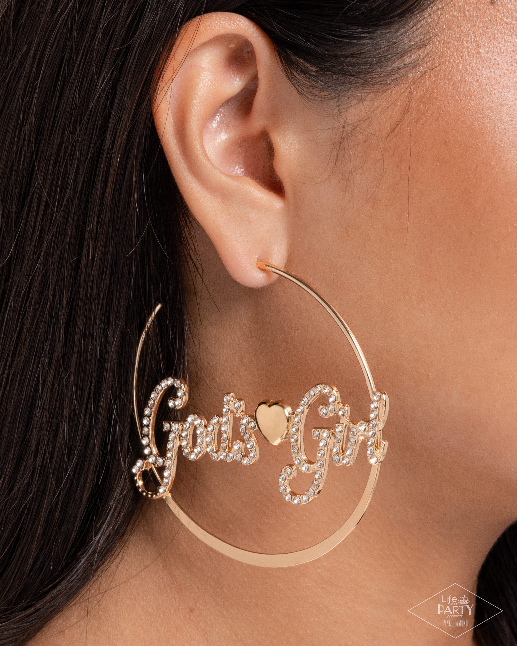 Shine with Purpose - gold - Paparazzi earrings