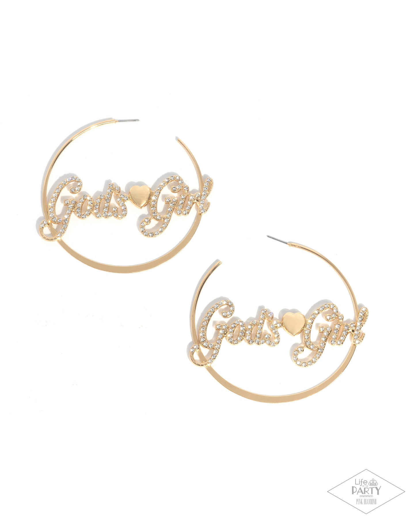 Shine with Purpose - gold - Paparazzi earrings