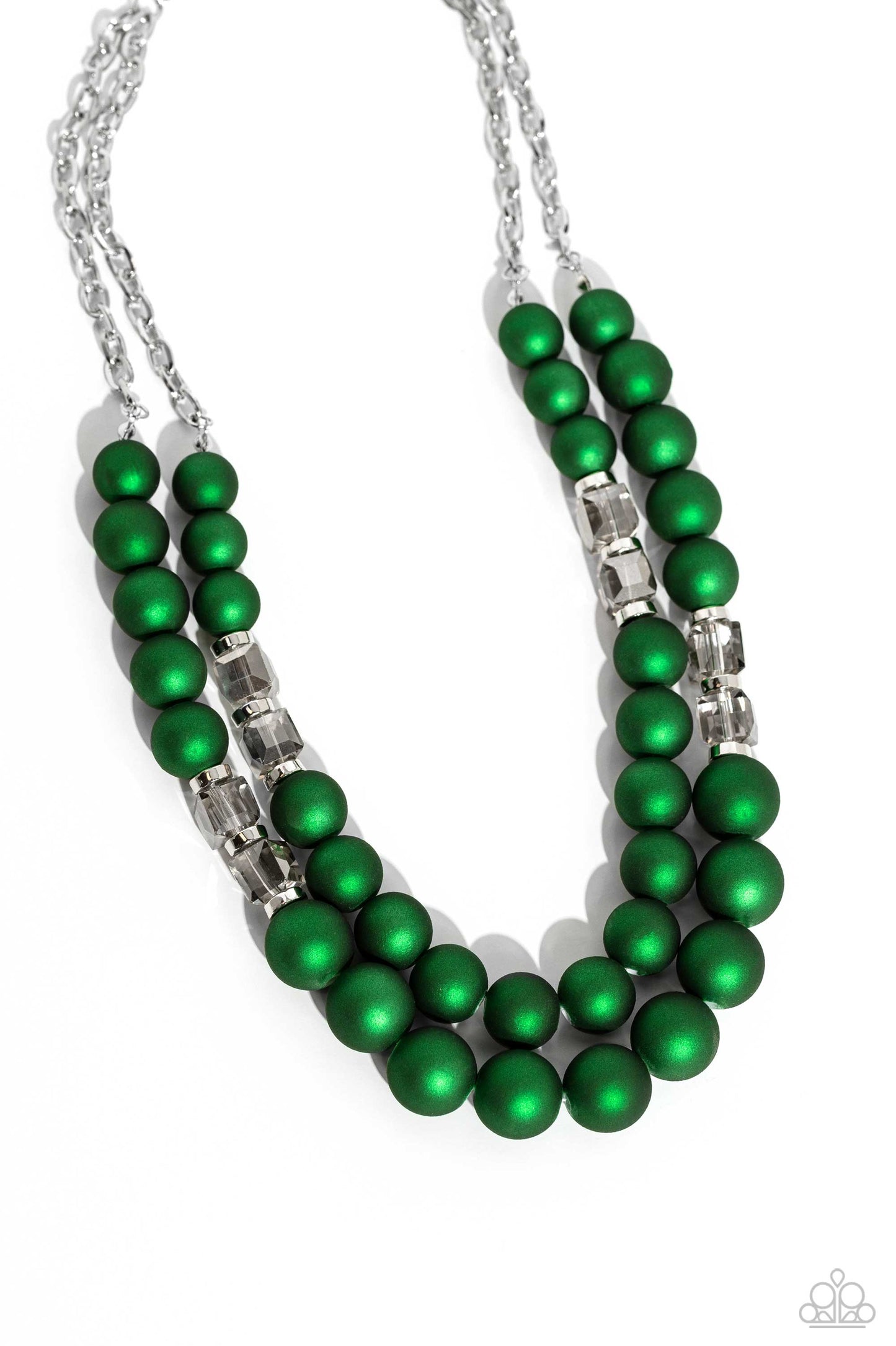 Shopaholic Season - green - Paparazzi necklace