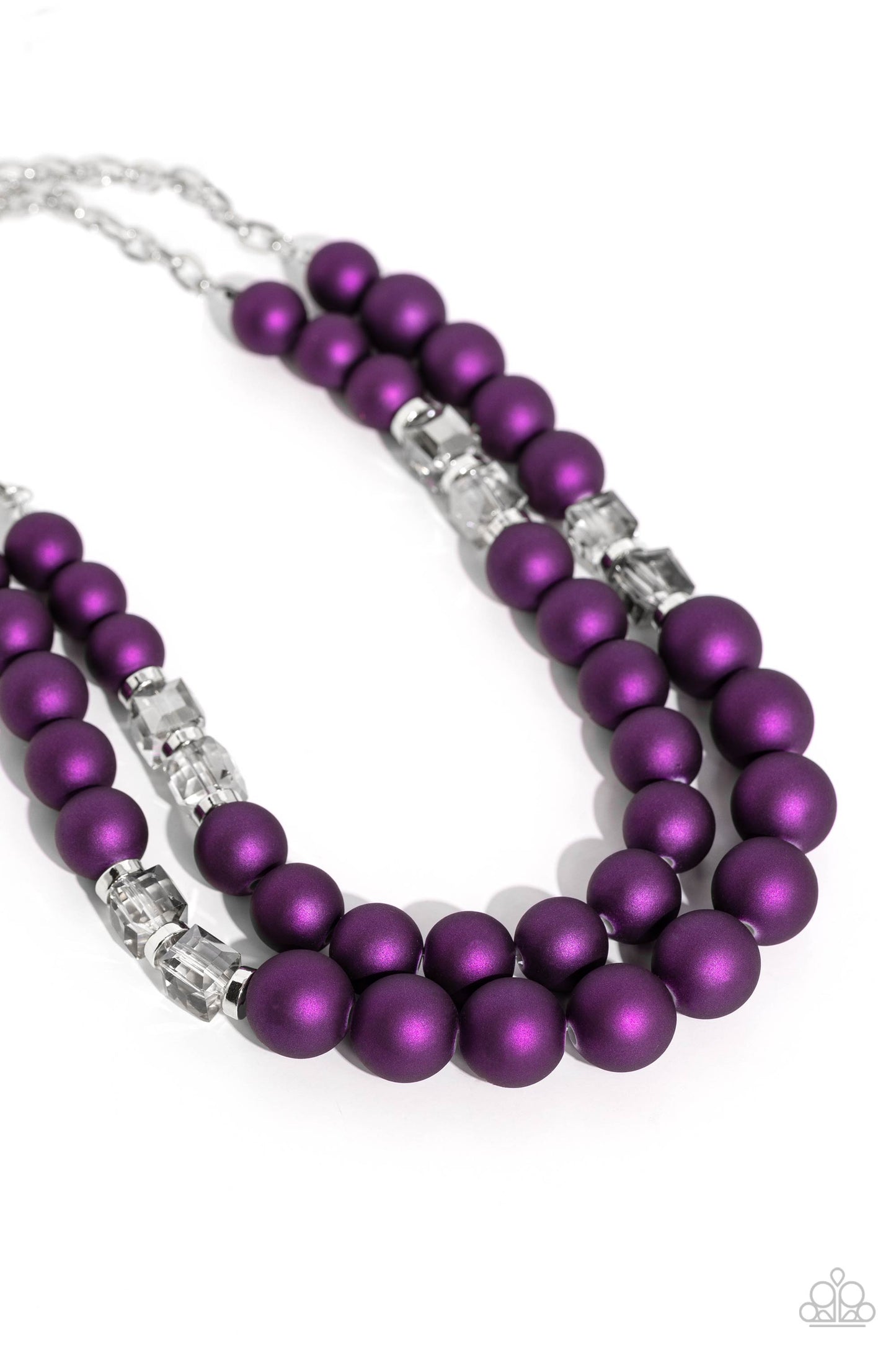 Shopaholic Season - purple - Paparazzi necklace