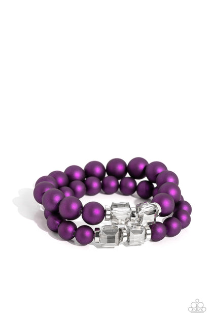 Shopaholic Showdown - purple - Paparazzi bracelet