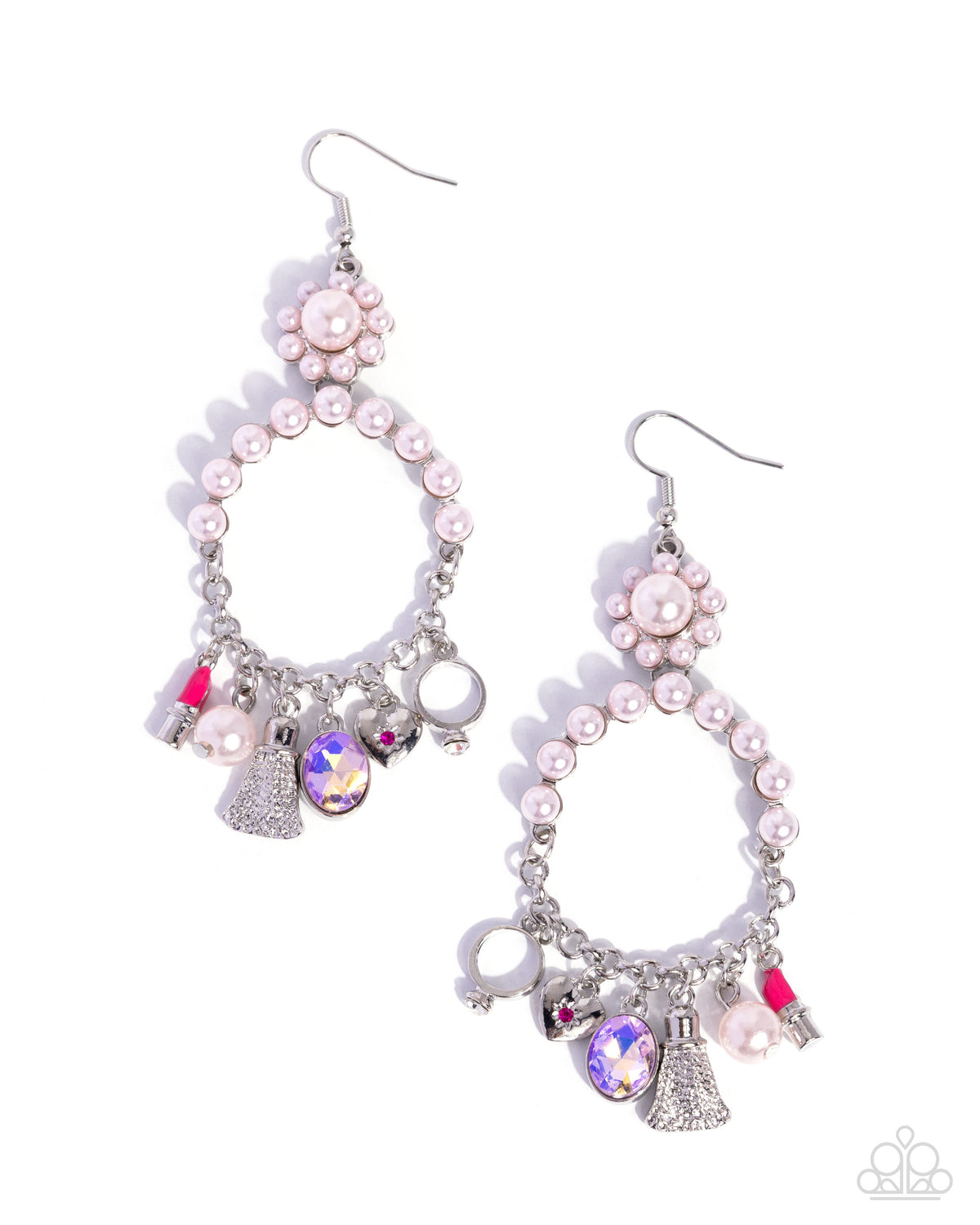 Shopaholic Surety - pink - Paparazzi earrings