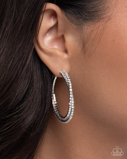 Shopping for Sparkle - white - Paparazzi earrings