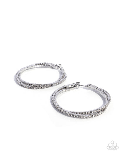Shopping for Sparkle - white - Paparazzi earrings