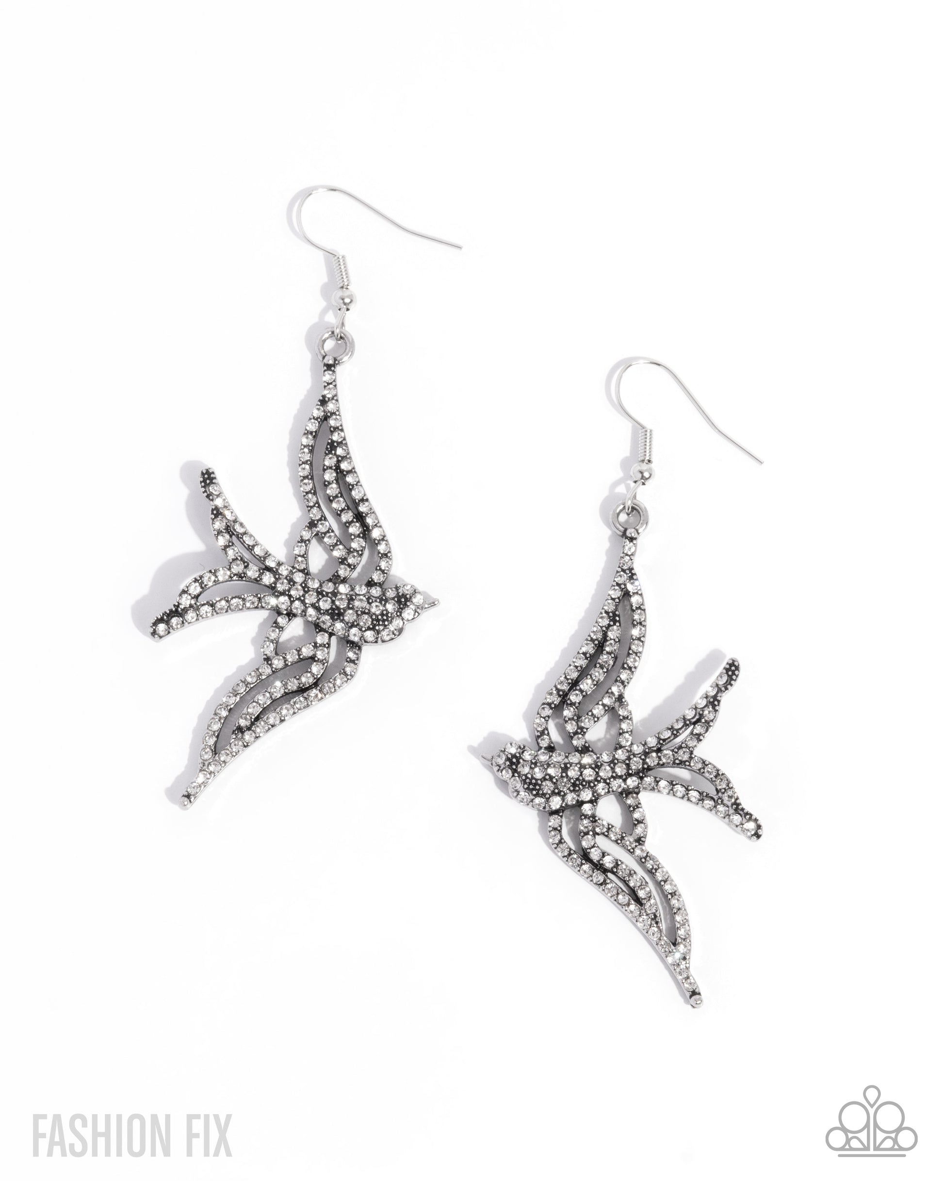 Show Me The World - white - Paparazzi earrings