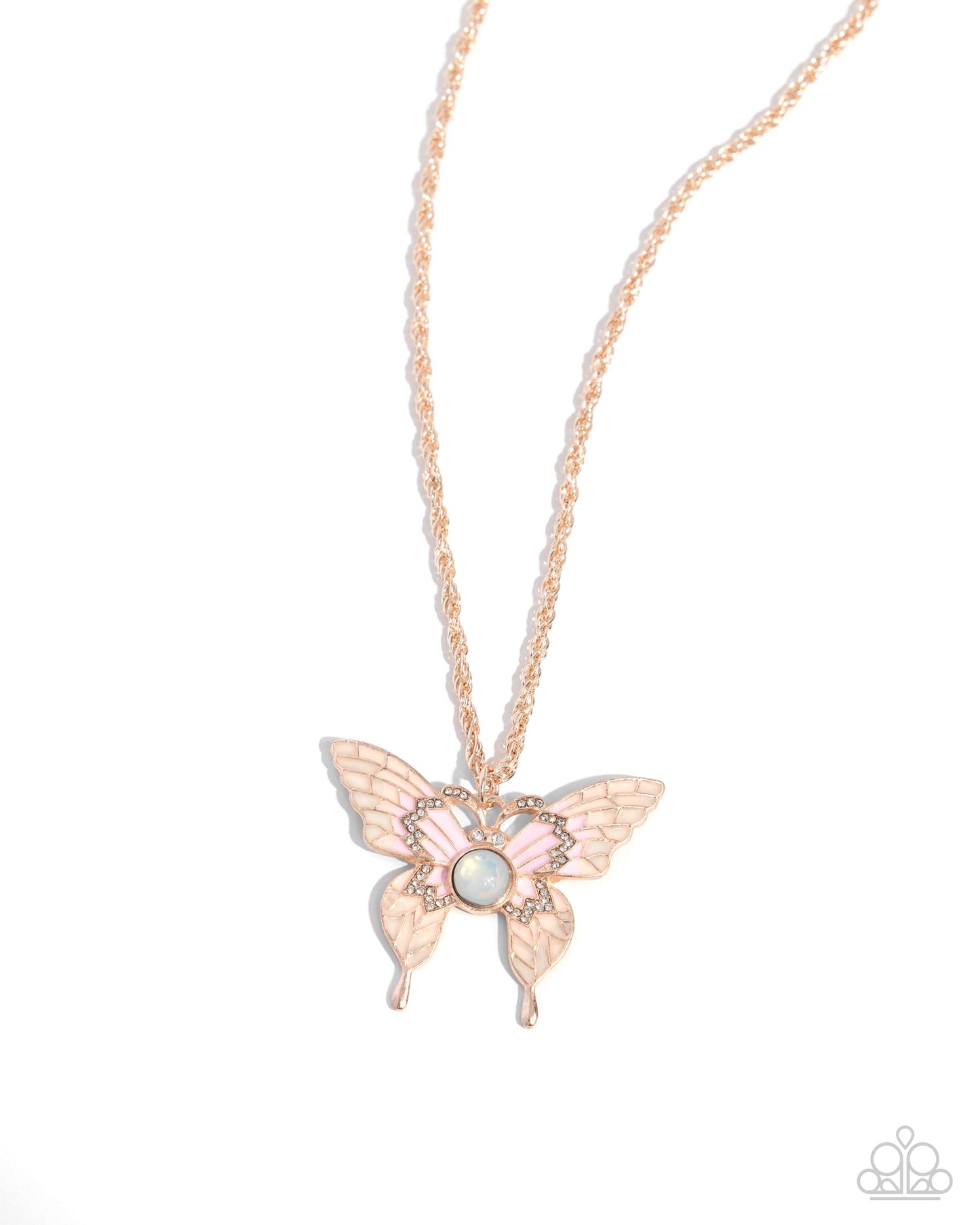 Showstopping Shuttle - rose gold - Paparazzi necklace