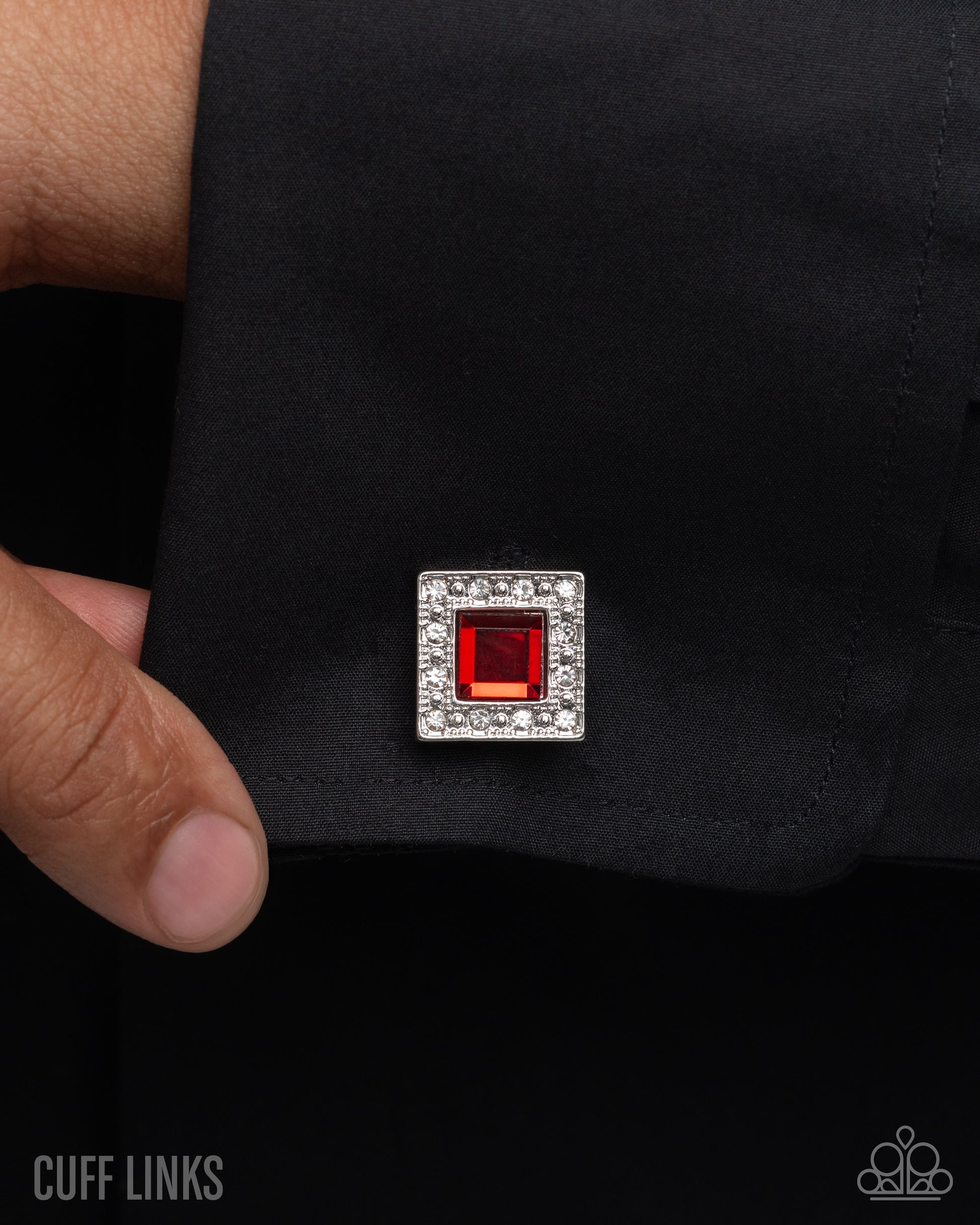 Sight to Behold - red - Paparazzi MENS cufflinks