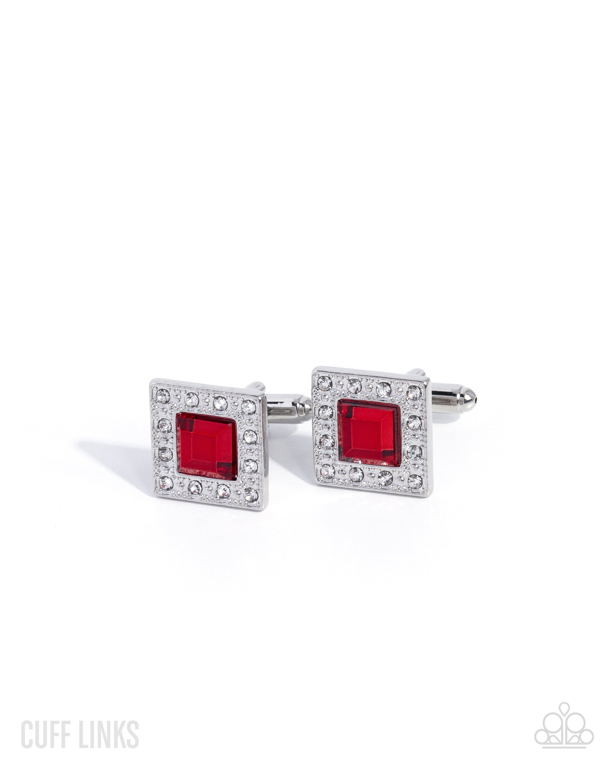 Sight to Behold - red - Paparazzi MENS cufflinks