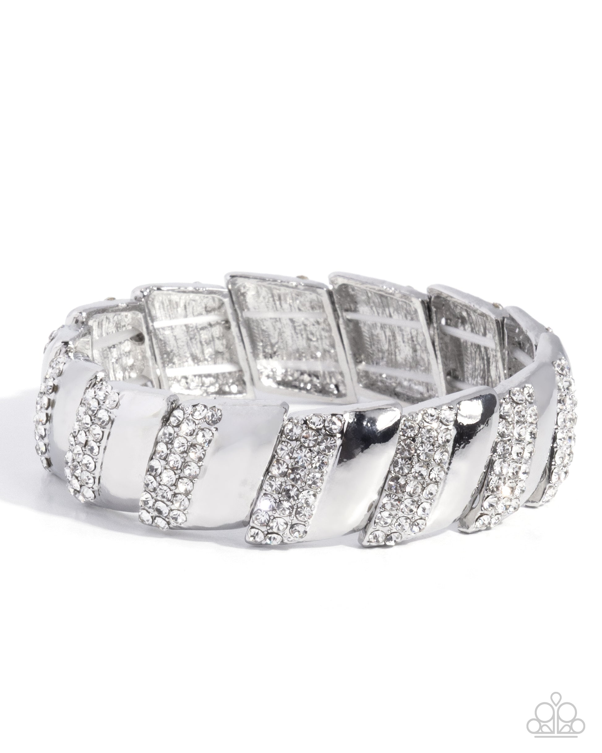 Signature Shimmer - white - Paparazzi bracelet
