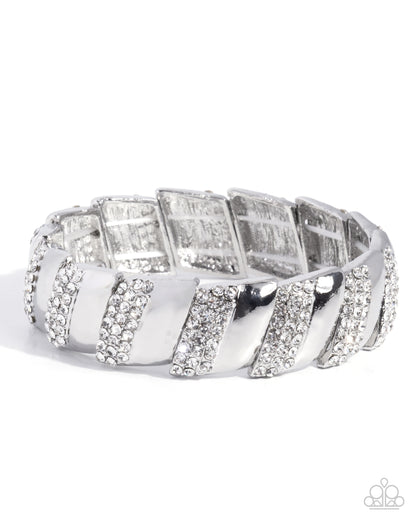 Signature Shimmer - white - Paparazzi bracelet