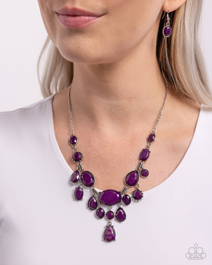 Significant Influence - purple - Paparazzi necklace