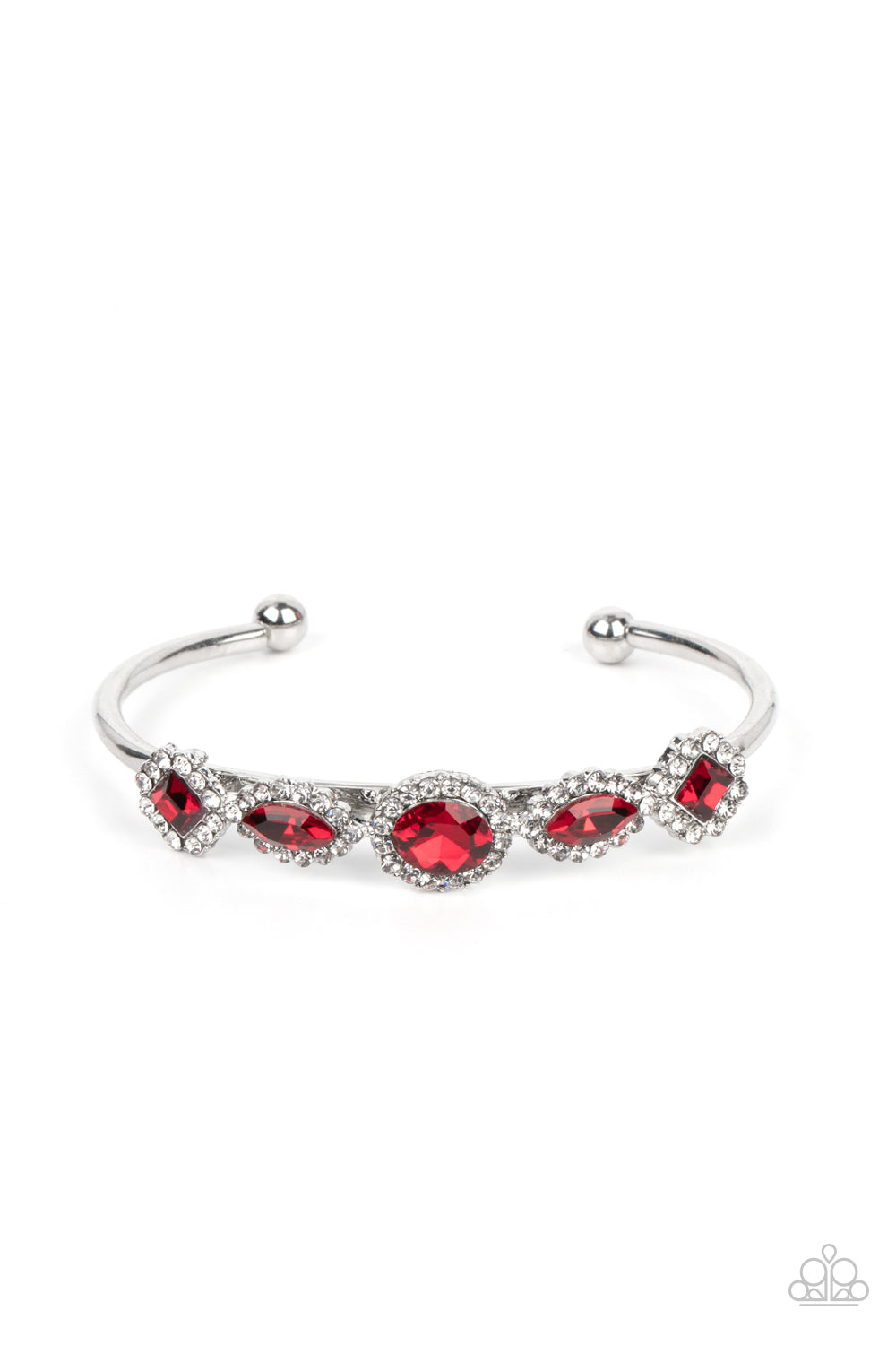 Simmer on GLOW - red - Paparazzi bracelet