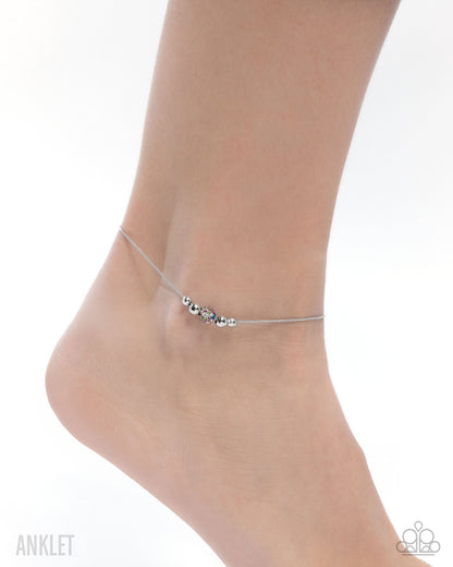 Simple Showcase - multi - Paparazzi anklet