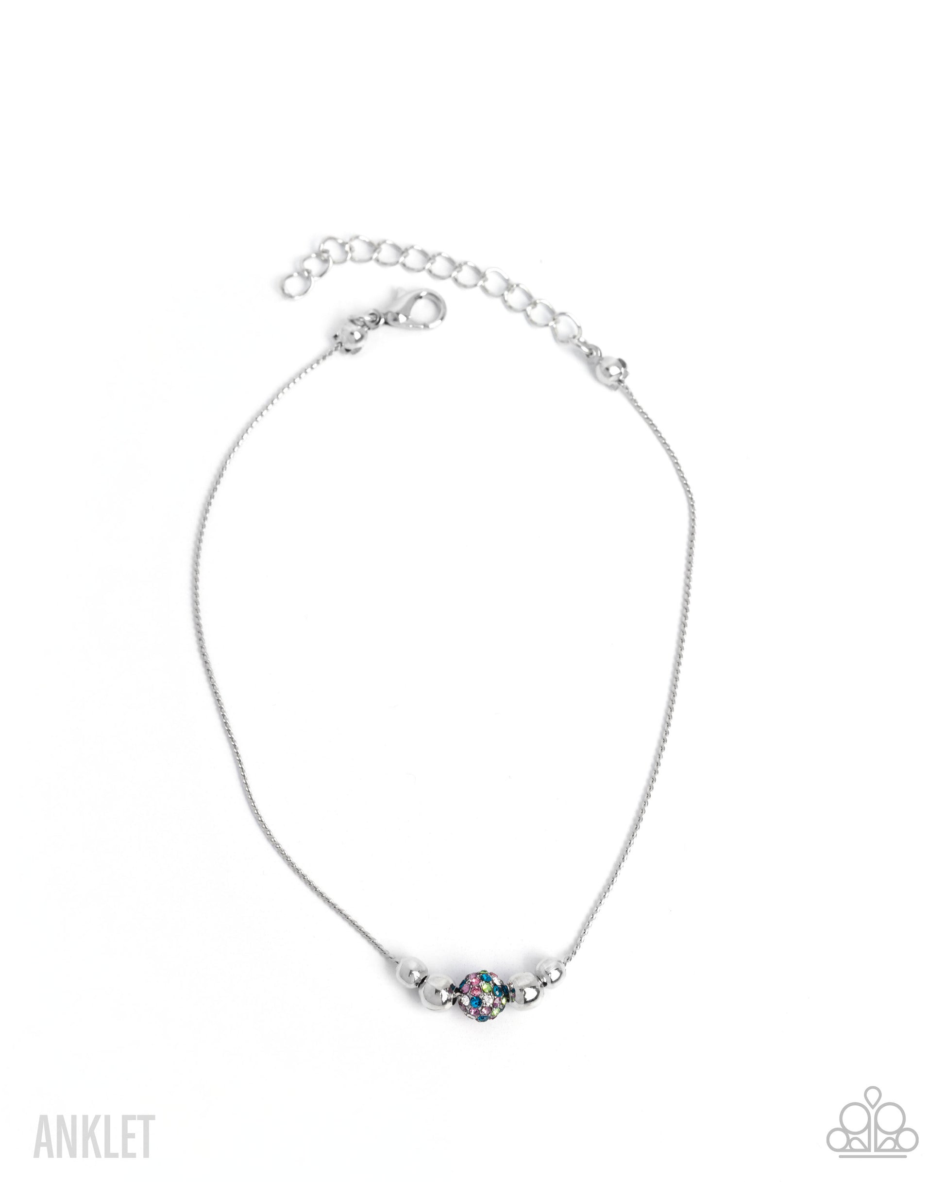 Simple Showcase - multi - Paparazzi anklet