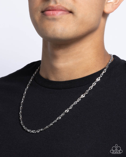 Simple Showroom - silver - Paparazzi MENS necklace