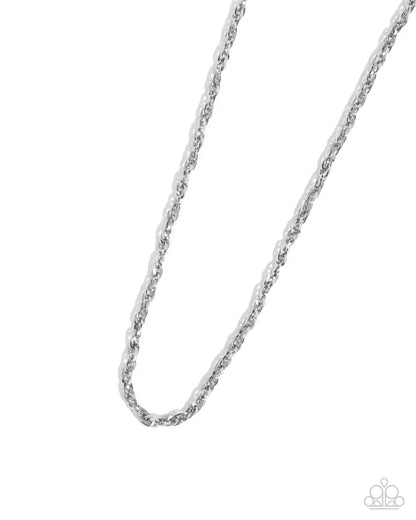 Simple Showroom - silver - Paparazzi MENS necklace