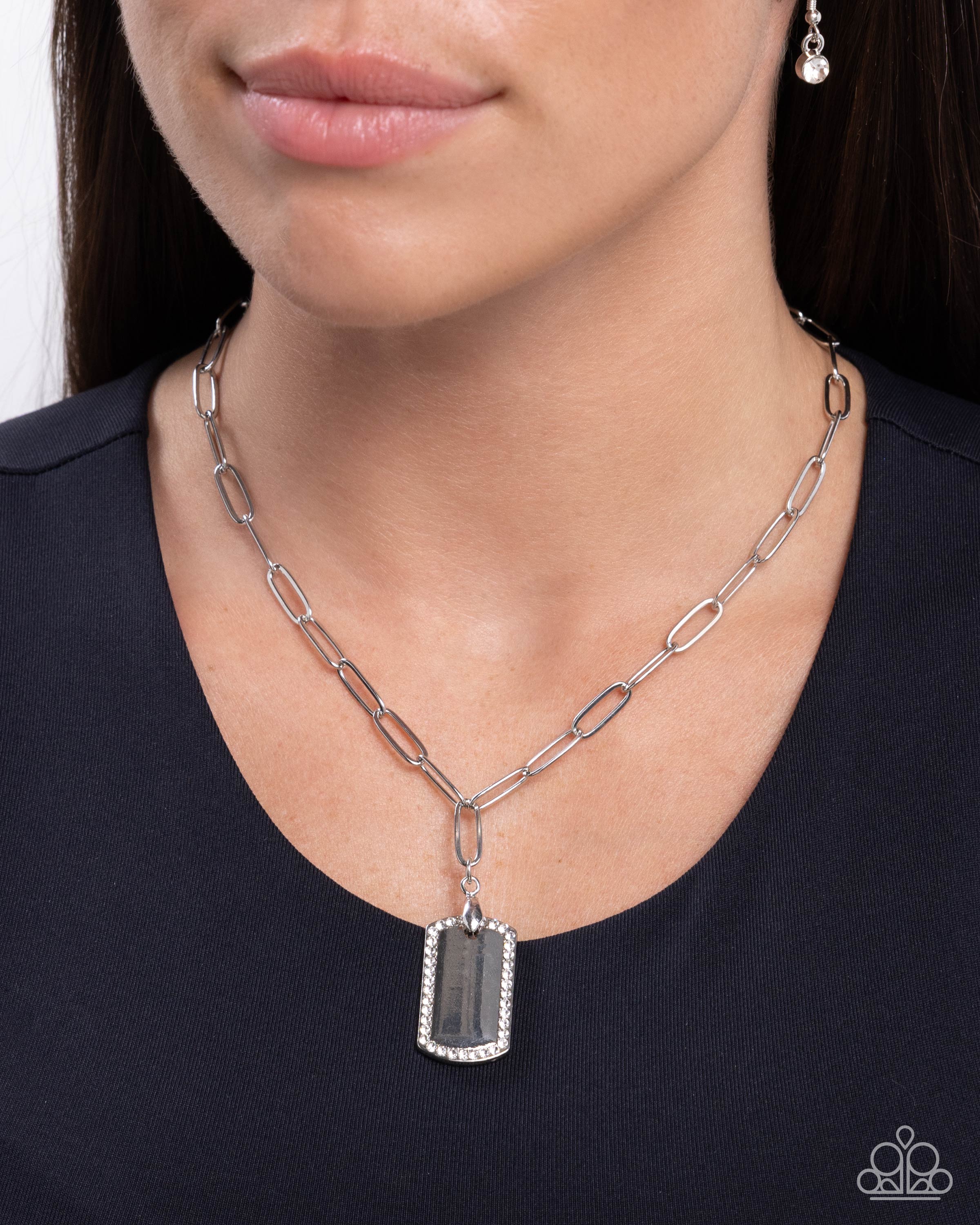 Simple Street - white - Paparazzi necklace – JewelryBlingThing