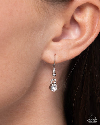 Simple Street - white - Paparazzi necklace