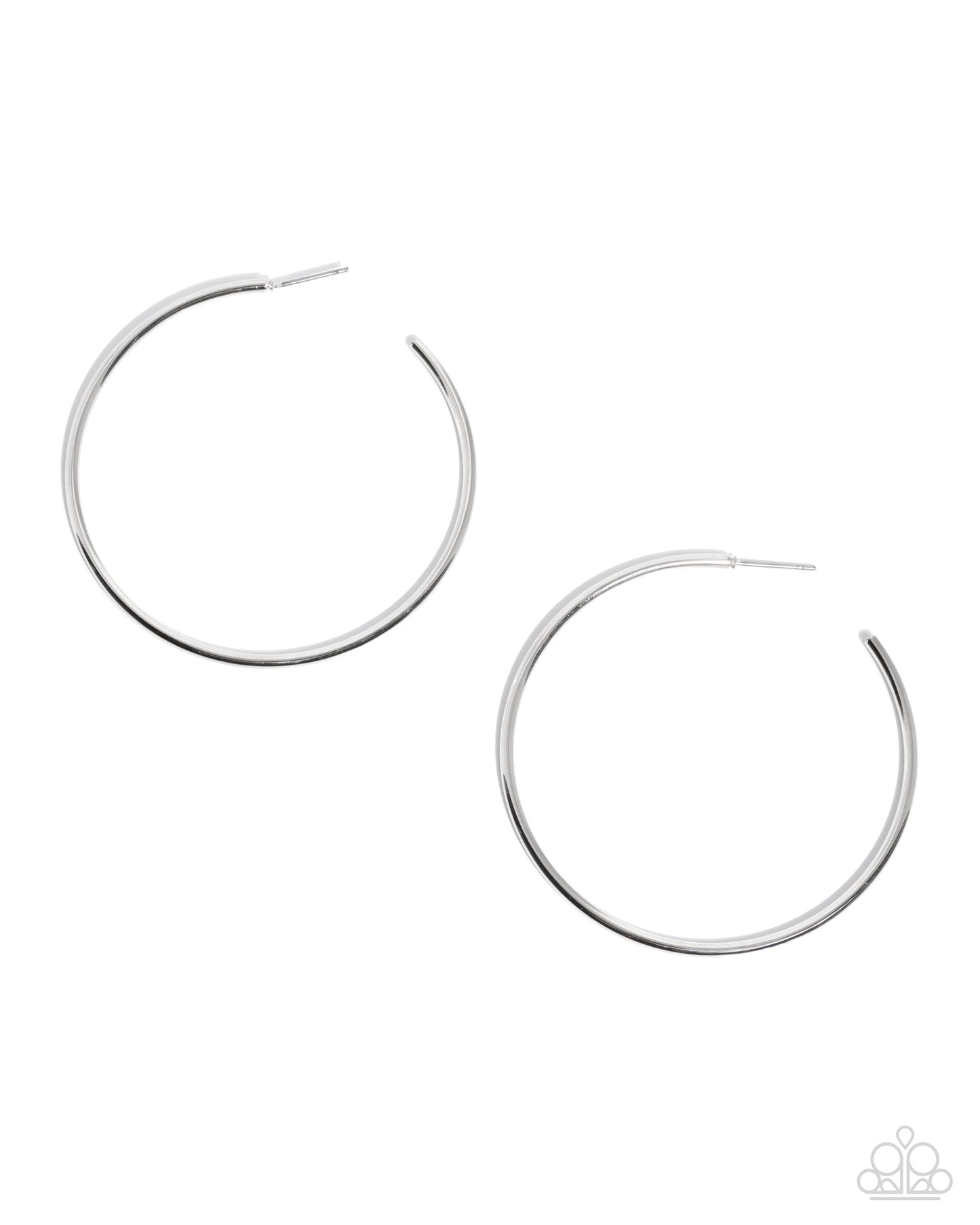 Simple Suit - silver - Paparazzi earrings