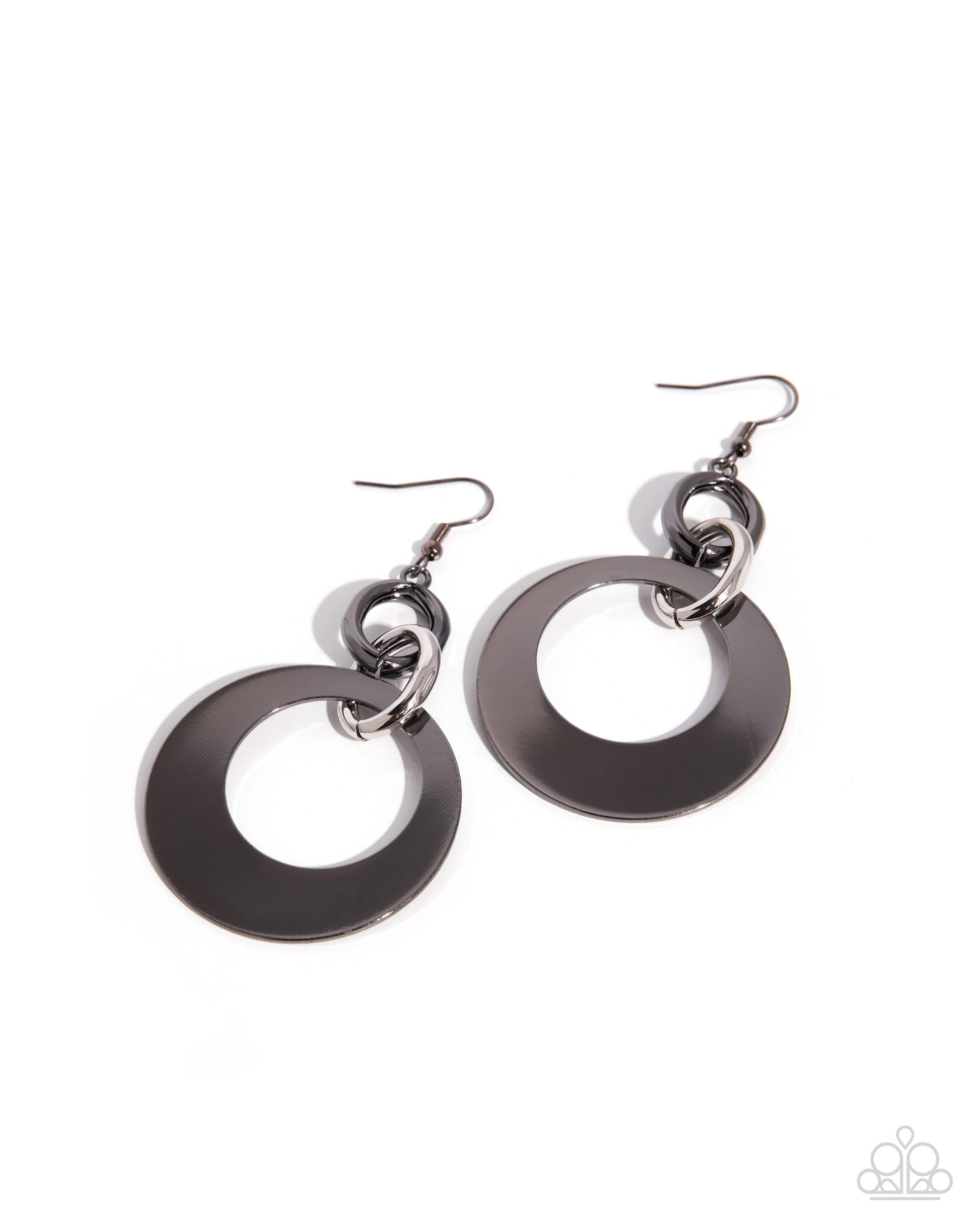 Simply Serious - black - Paparazzi earrings