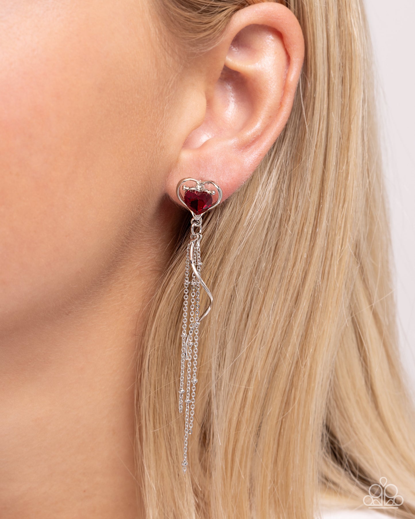 Simply Smitten - red - Paparazzi earrings