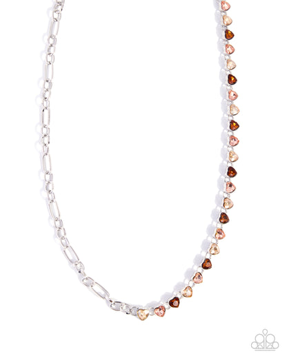 Sincere Shimmer - brown - Paparazzi necklace