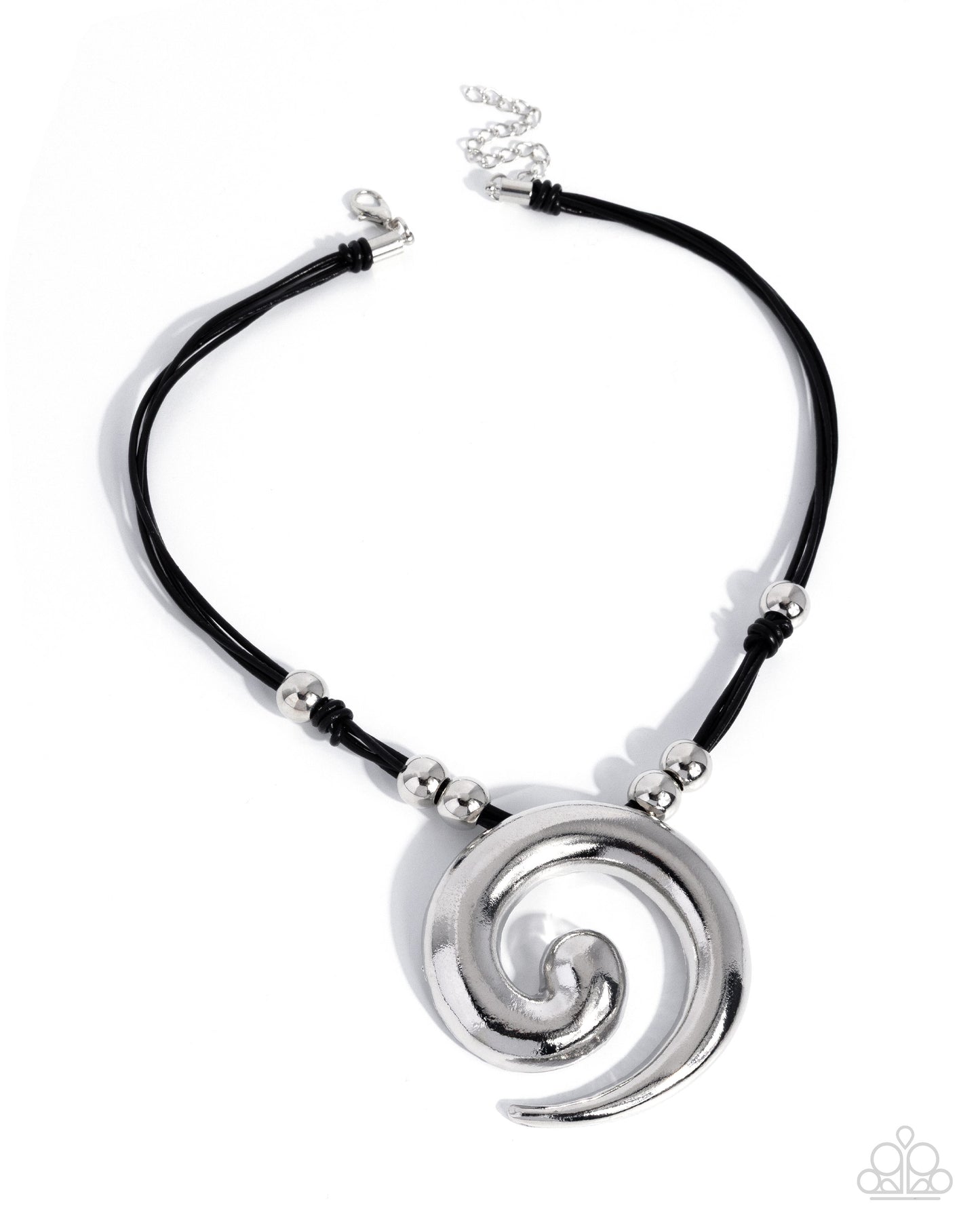 Sincere Spiral - black - Paparazzi necklace